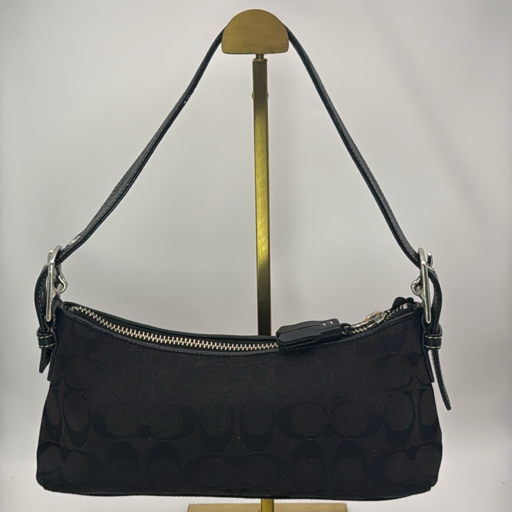 Sale! Vintage Coach Y2K Soho East West Baguette 6371 sinature Cs - Picture 4 of 16
